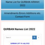 Qurban Names List
